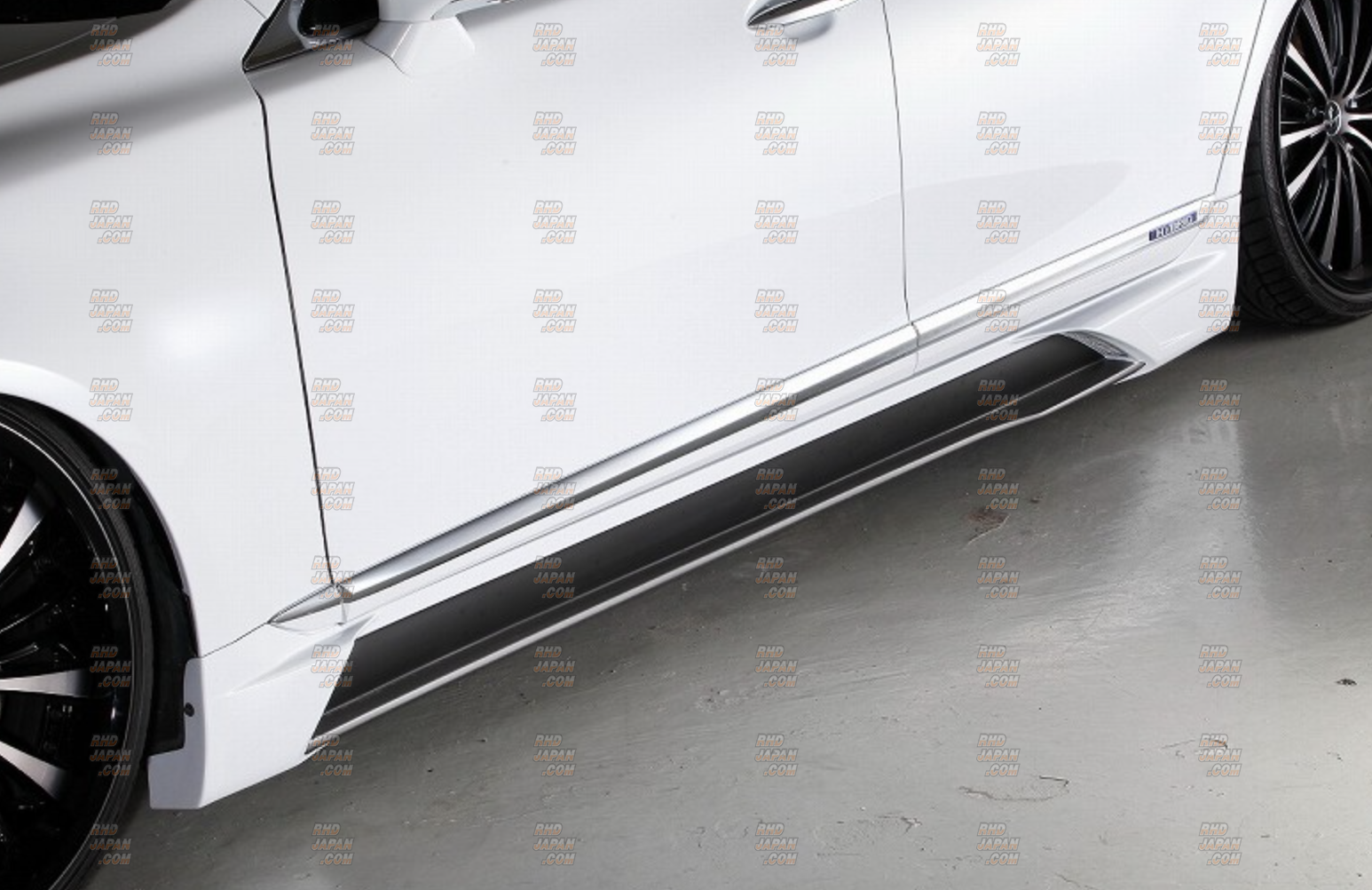 Black Pearl Jewelry Line Diamond Series Side Step Set - Lexus LS460 USF40 USF45 LS600h UVF45 Kouki Model / After Minor Change